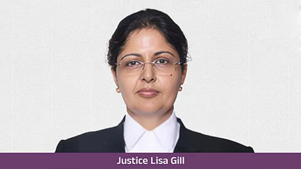Justice Lisa Gill appointed as Chief Justice, Andhra Pradesh HC